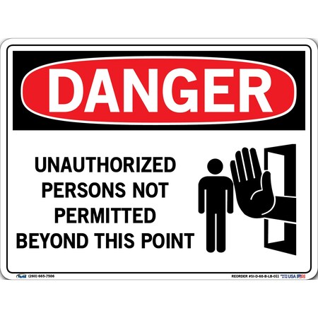 Vestil Vinyl Label Sign, 9-1/2" Height, 12-1/2" Width, Vinyl Label, Rectangle, English SI-D-68-B-LB-011